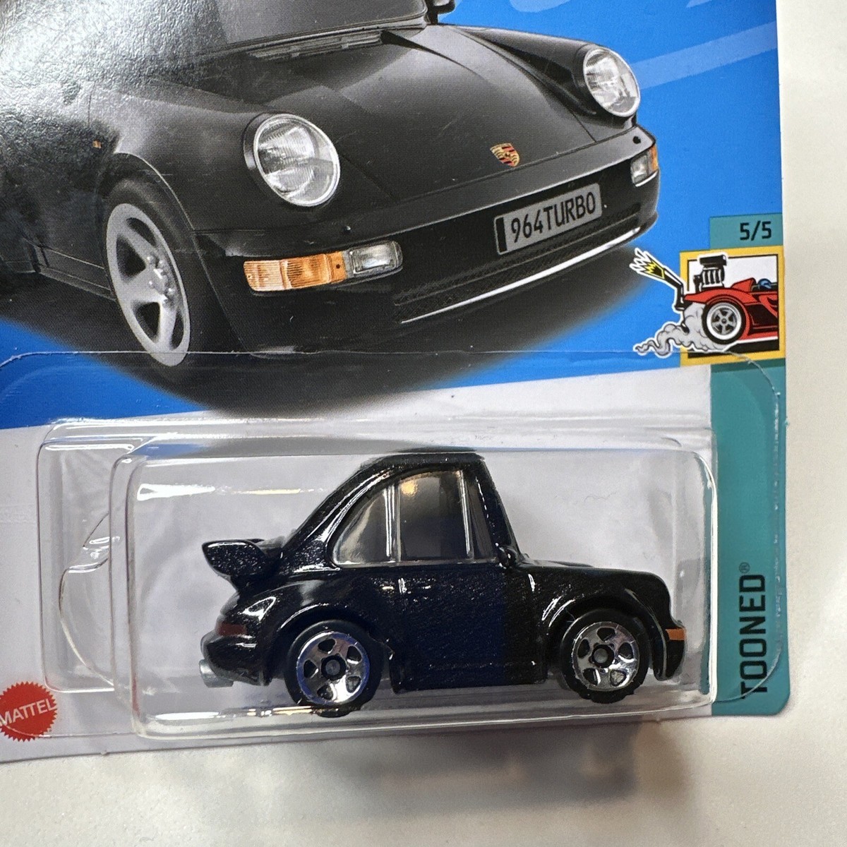 Hot Wheels - New For 2023 - Black TOONED' Porsche 911 Turbo 3.6