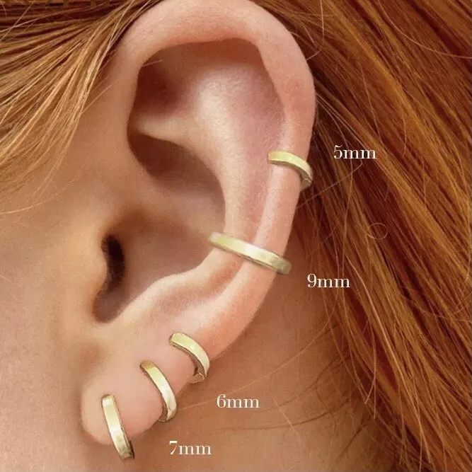 Sterling silver hotsell helix hoop earrings