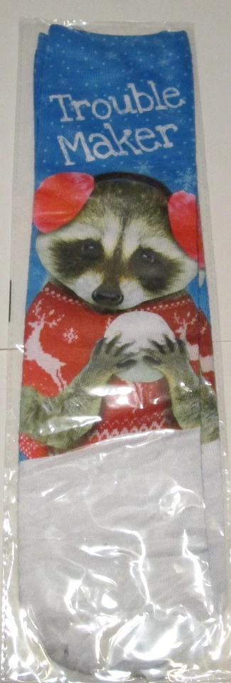 Calcetines Raccoon Trouble Maker City Streets Calcetines Fotoreales Vacaciones Mujer Talla 4-10 Foto 2 de 2