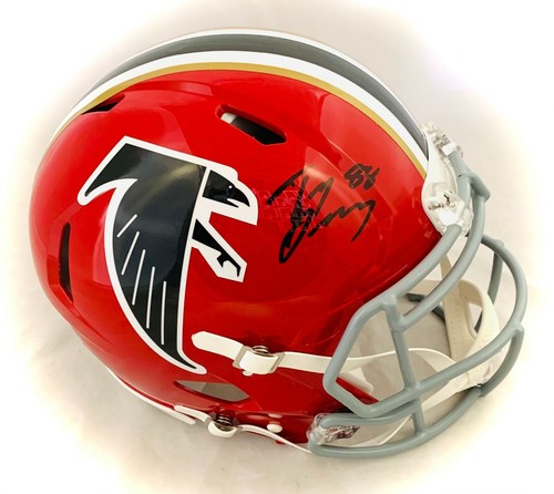 TONY GONZALEZ SIGNED FALCONS FS THROWBACK SPEED AUTHENTIC HELMET BECKETT COA