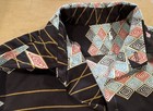 1970’s Vintage Sm/Med Disco Shirt, Brown 100% Poly 4-1/4” wide Butterfly Collar — photo 4