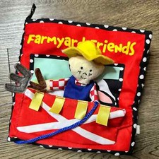 Manhattan Toy Company Farmyard Friends Soft Book EUC
