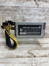 2000W ETH BTC Mining Power Supply 2U Single Channel Miner PSU with 10xPCI 6 Pin