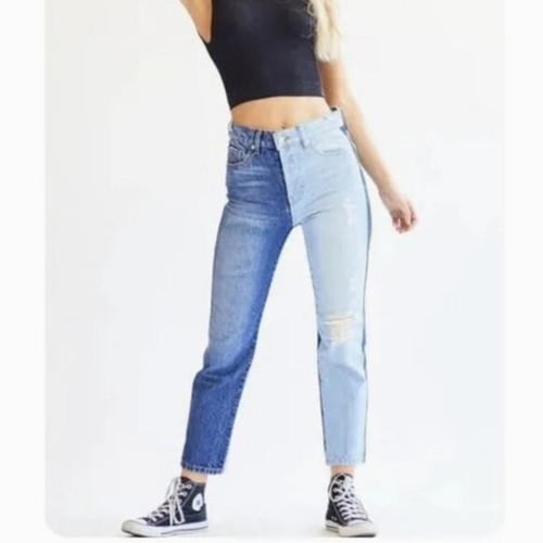 Revice Distressed Button Two Tone Jeans Größe 27 - Bild 6 von 9