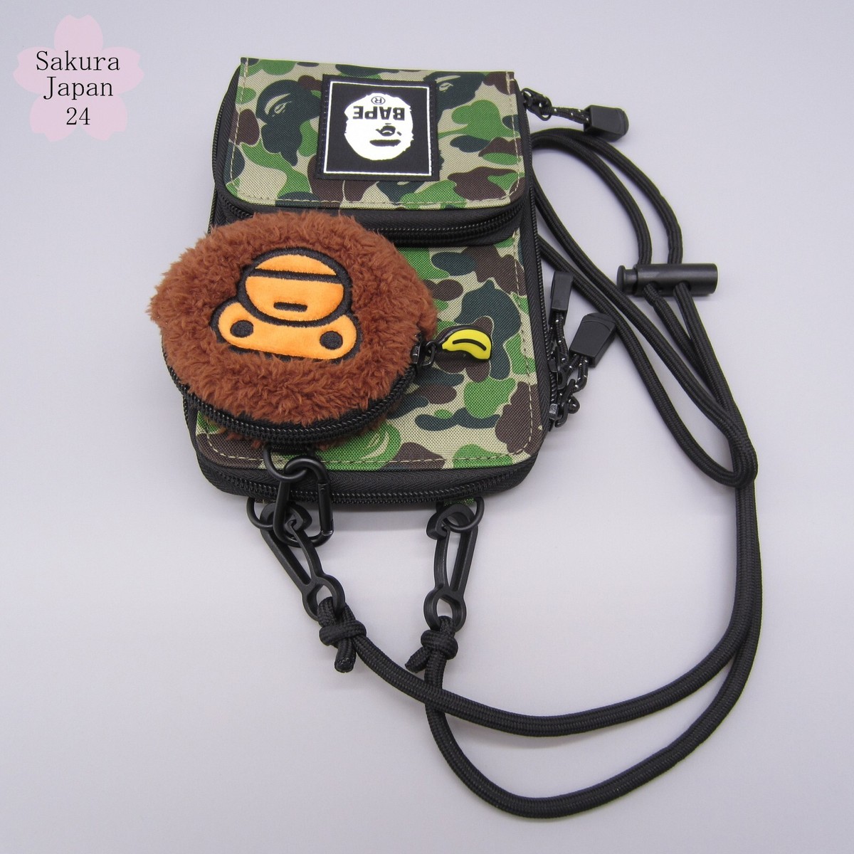 BAPE KIDS A Bathing Ape Camo Smartphone Bag & MILO Pouch BAPE KIDS A Bathing Ape Camo Smartphone Bag & MILO Pouch