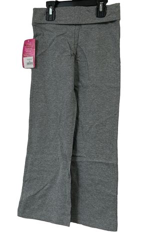 Capezio Girls' Future Star Rollwaist Pants, Gray, Small - Picture 2 of 5