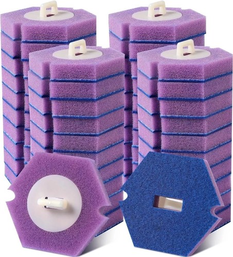 Toilet Bowl Cleaner Brush Refills Head 40 PCS Disposable Refill Pads Only