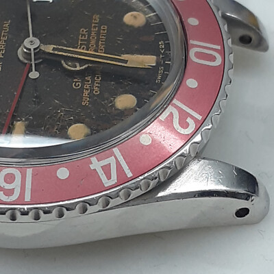 Very Rare Rolex GMT Master Cornino Pumpkin Gilt Dial Watch Very Rare Rolex GMT Master Cornino Pumpkin Gilt Dial Watch