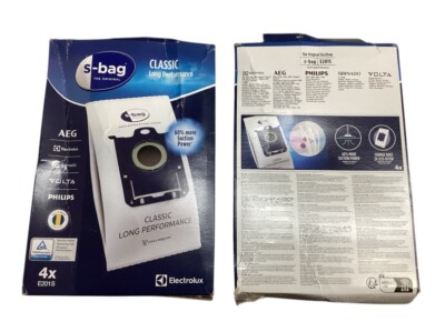 AEG Electrolux Staubsaugerbeute 2 Packung × 4 Stük E201S S-Bag Long Performan