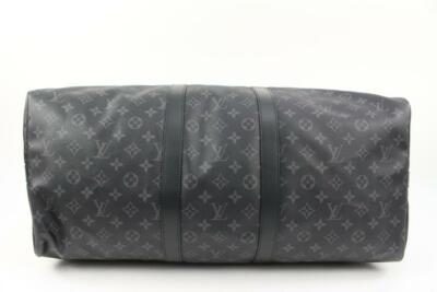 ボストンバッグ Louis Vuitton Keepall Bandouliere Monogram Eclipse 55 Black Louis Vuitton Keepall Bandouliere Monogram Eclipse 55 Black