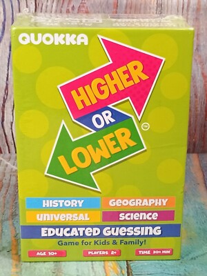 Quokka - Higher or Lower Educated Guessing Game for Kids & Family - NEW
