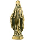 Desktop Bookshelf Miniature Virgin Mary Ornament Little Madonna Sculpture