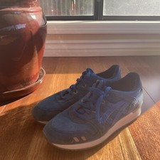Asics Gel Lyte III Puddle Pack Suede H5U3L 4242 Mid Blue Sneaker Runner Size 12