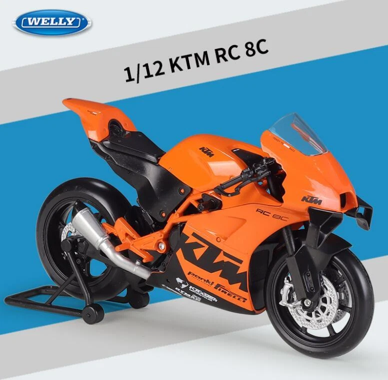Free Shipping Welly 1:12 KTM RC8C Motorcycle Model Bike New in Box - Image 2 of 4