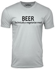 Beer Technically A Vegetarian Meal Funny T-Shirt Vegan Humor Shirt
