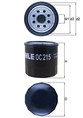 KNECHT OC 215 Ölfilter für ,BEDFORD,CHANGAN,CHERY,CHEVROLET,DAEWOO,DAIHATSU,GEO,
