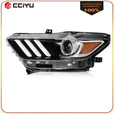 For 2015 2016 2017 Ford Mustang Headlights HID/Xenon W/LED DRL Left Side