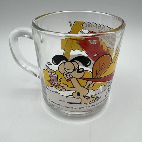 Vintage 1978 McDonalds GARFIELD CHARAKTERE Glasbecher Sammlerbecher - Bild 3 von 5