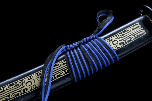 Blue Blade 斩马刀 1095 Steel Chinese Saber Sword Battle Ready Knife Sharp - Picture 8 of 12