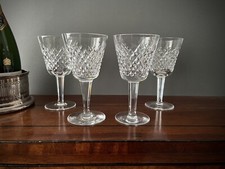 WATERFORD Crystal Ireland Claret Weingläser | Alana Muster | 4er Set