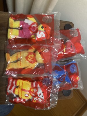 Teenie Beanie Bear 25th Anniversary lot of 5