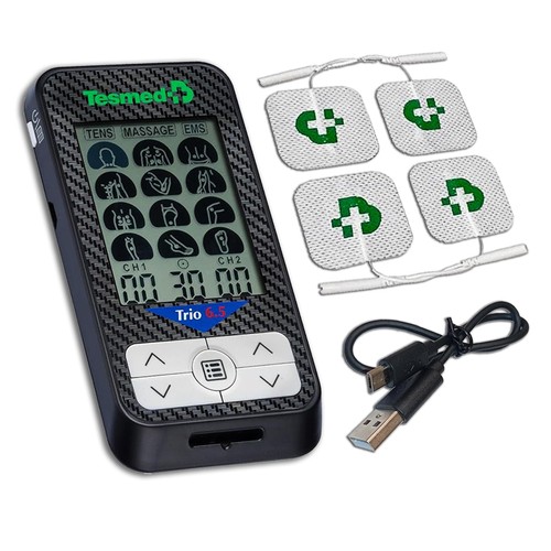 TESMED Trio 6.5: Elettrostimolatore Muscolare Ricaricabile tramite USB - Foto 2 di 6