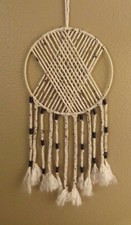 Dreamcatcher Boho Birch wall hanging macrame modern bohemian Free shipping