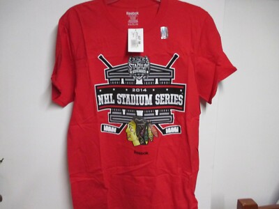 CHICAGO BLACKHAWKS ''REEBOK'' (STADIUM SERIES) COLLECTORS T SHIRT (MED) NWT $27