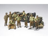Tamiya 1/48 Wwii Us Willys Jeep M.Figuren-Set (9) Neu - Schnell N. 32552