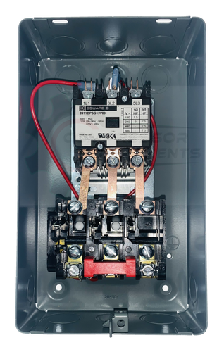 SQUARE D 8911DPSG13V09 MAGNETIC MOTOR STARTER 5HP 3PH 230VAC 20 AMP W/OVERLOADS - Picture 6 of 6