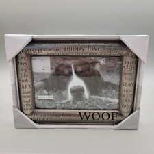 Malden Dog Theme Photo Frame Pewter Metal Dog Lovers Puppy Love