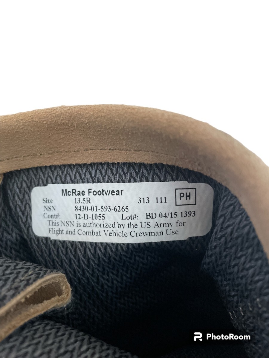 McRae Footware Size 13.5R (NSN 8430-01-593-6265) Gortex
