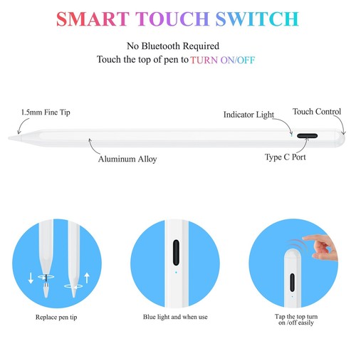 Ultra-thin Capacitive DISC Stylus for Android Apple Tablet iPad Mobile Phone - 第 2/7 張圖片