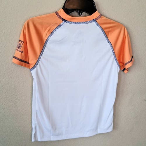 Laguna Rash Guard Swim Set 5/6 Boys Orange Crawfish Lobster Crab Trunks - Picture 3 of 6