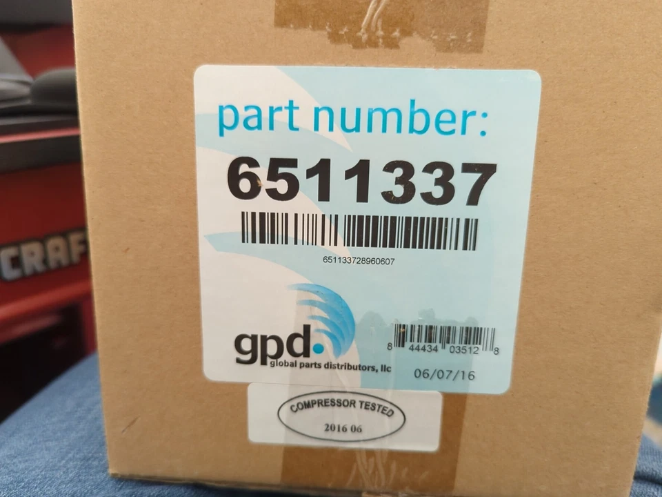 Secador de compresor de aire acondicionado GDP nuevo Global 6511337 junta de orificio 2004 Astro Foto 3 de 4