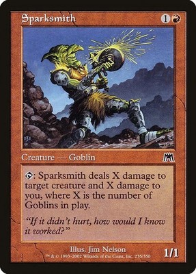 SPARKSMITH X 4 E/X+ ONSLAUGHT MAGIC THE GATHERING