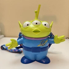 Disney Parks Pixar Toy Story Alien Sipper Drink Cup with Straw Lanyard Souvenir 