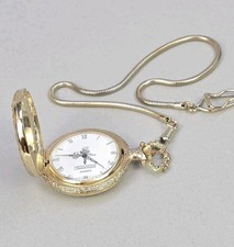 Vtg 1986 Statue of Liberty Commemorative Pocket Watch Boxed - New Battery Runs