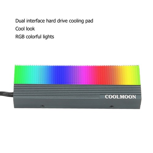 Hard Disk Heat Sink Dual Interface Cool 5V 3 Pin M.2 SSD Heatsink Cooler For XU - Picture 5 of 12