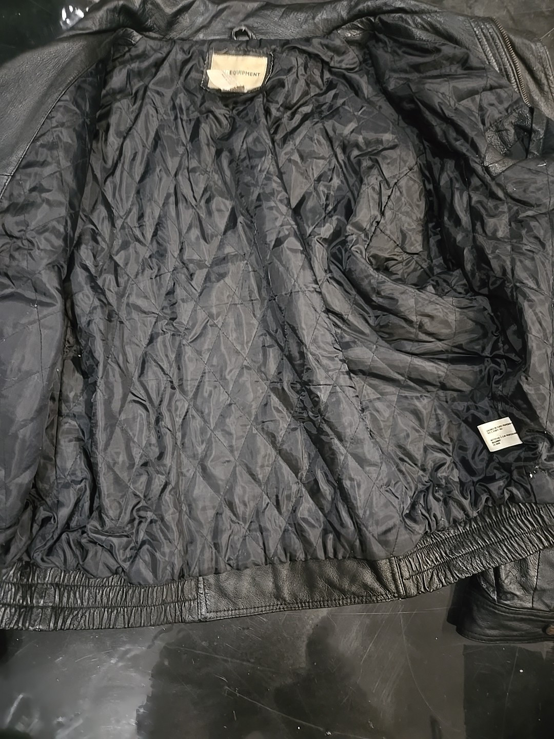 Vintage Basic Equipment Leather Jacket Extra Larg… - image 5