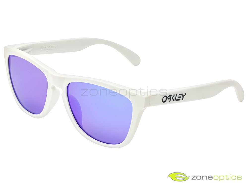 Oakley Frogskins Sunglasses OO9245-17 Matte White/Violet