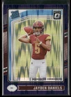 2024 Panini Donruss Optic  #248 Jayden Daniels Rookie RC Purple Shock Prizm