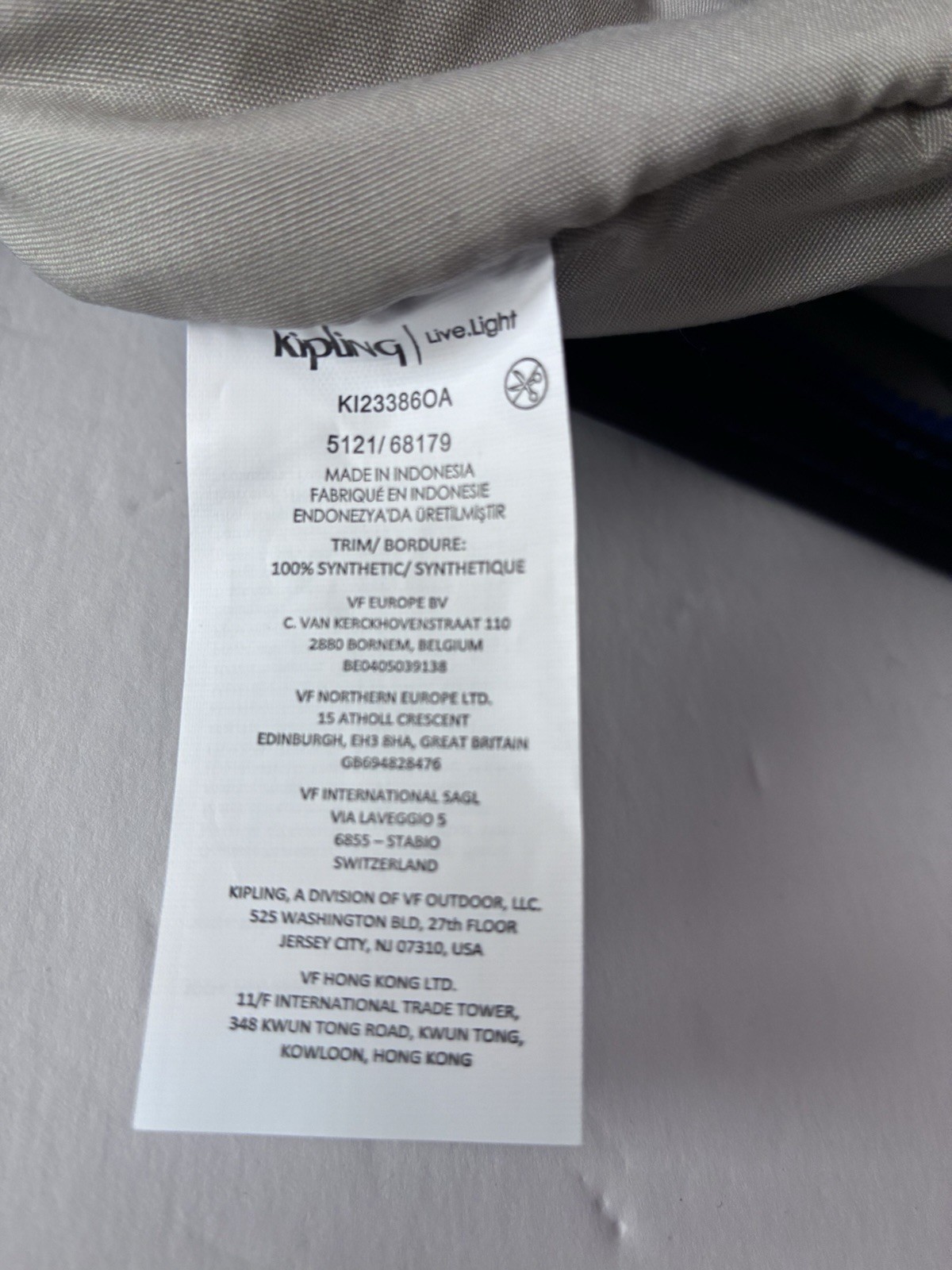 Kipling Black & Blue Patsy M Nylon Crossbody Bag … - image 12