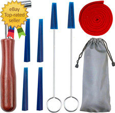 Professional Piano Tuning Wrench Hammer Rubber Mutes Set 8 Pcs Piano Tuner