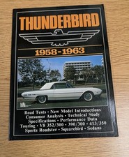 1958-1963 Ford Thunderbird New Model Intro Analysis Tech Study Perf Data Pb 1958-1963 Ford Thunderbird New Model Intro Analysis Tech Study Perf Data Pb