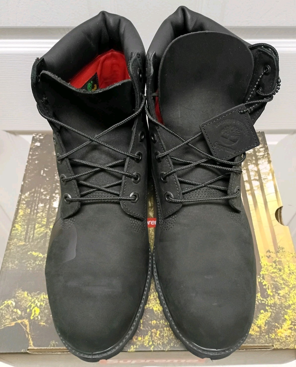 FW20 Supreme Timberland Big Logo 6" Premium Waterproof Boots *Size 12* Black image 9