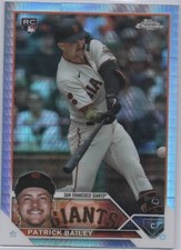 2023 Topps Chrome Update Patrick Bailey Baseball Rookie Card #USC217. rookie card picture