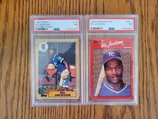 1987 Topps - Future Stars Bo Jackson #170 (RC), 1990 Donruss MVP Error #BC-1