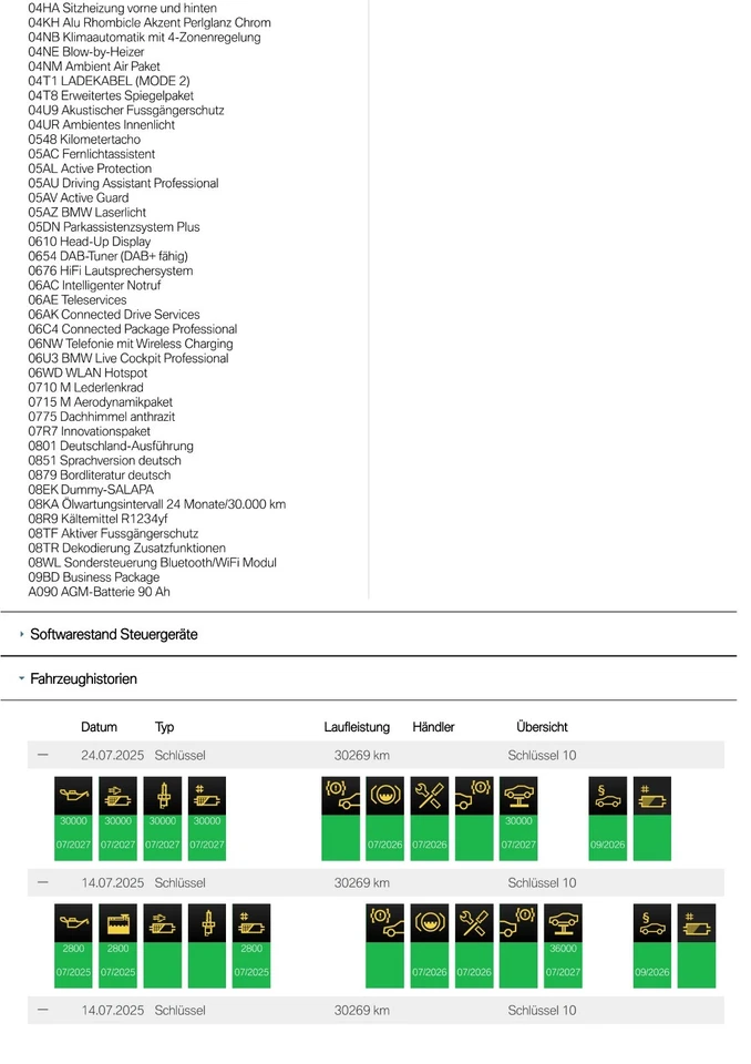 BMW und MINI Service Historie Digital Scheckhefte Standard und Sonderausstattung - Bild 4 von 4