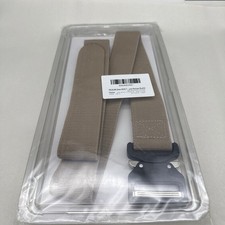 Quick Release Tactical Belt Military Work 1.5" Nylon Web Hiking Belt Beige Small